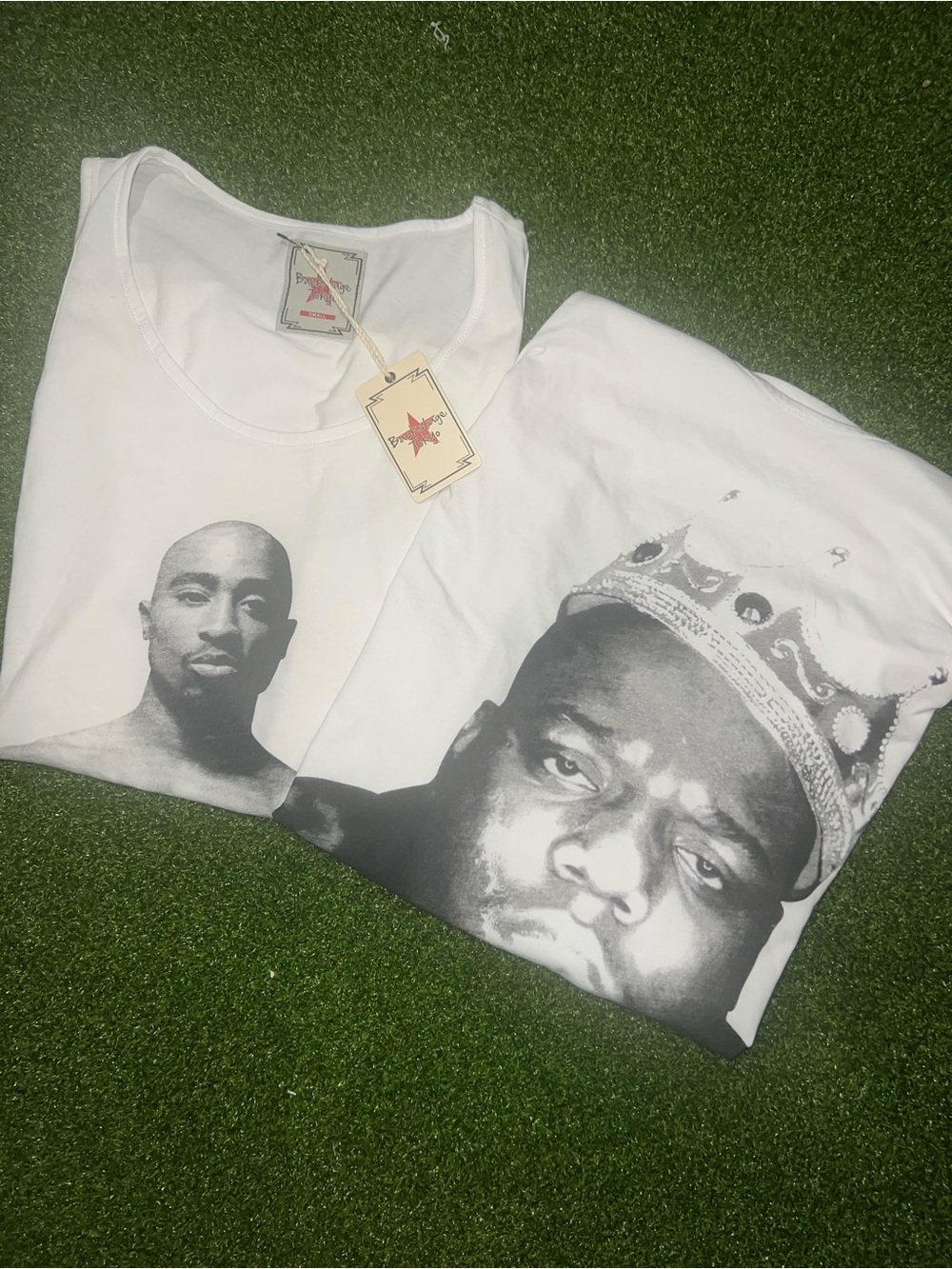 Backstage Tokyo Tupac & Biggie Rap Graphic Tank Bundle NWT S 🖤
